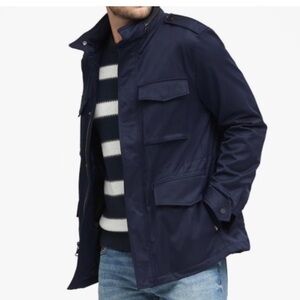 Banana Republic Navy Water Resistant Field Jacket